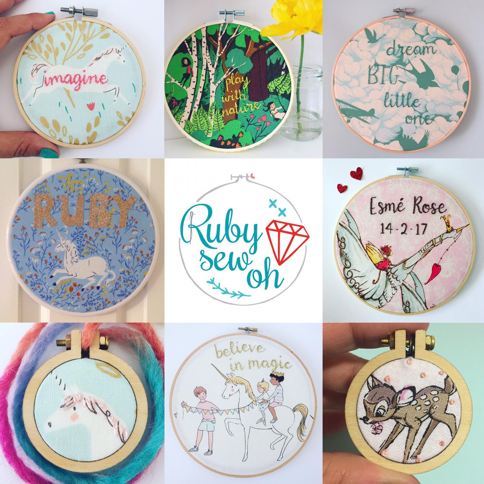 Embroidery hoop art for kids