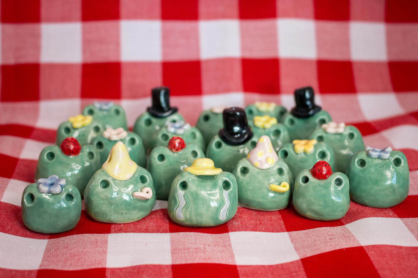 Ceramic Froggy Incense Holders
