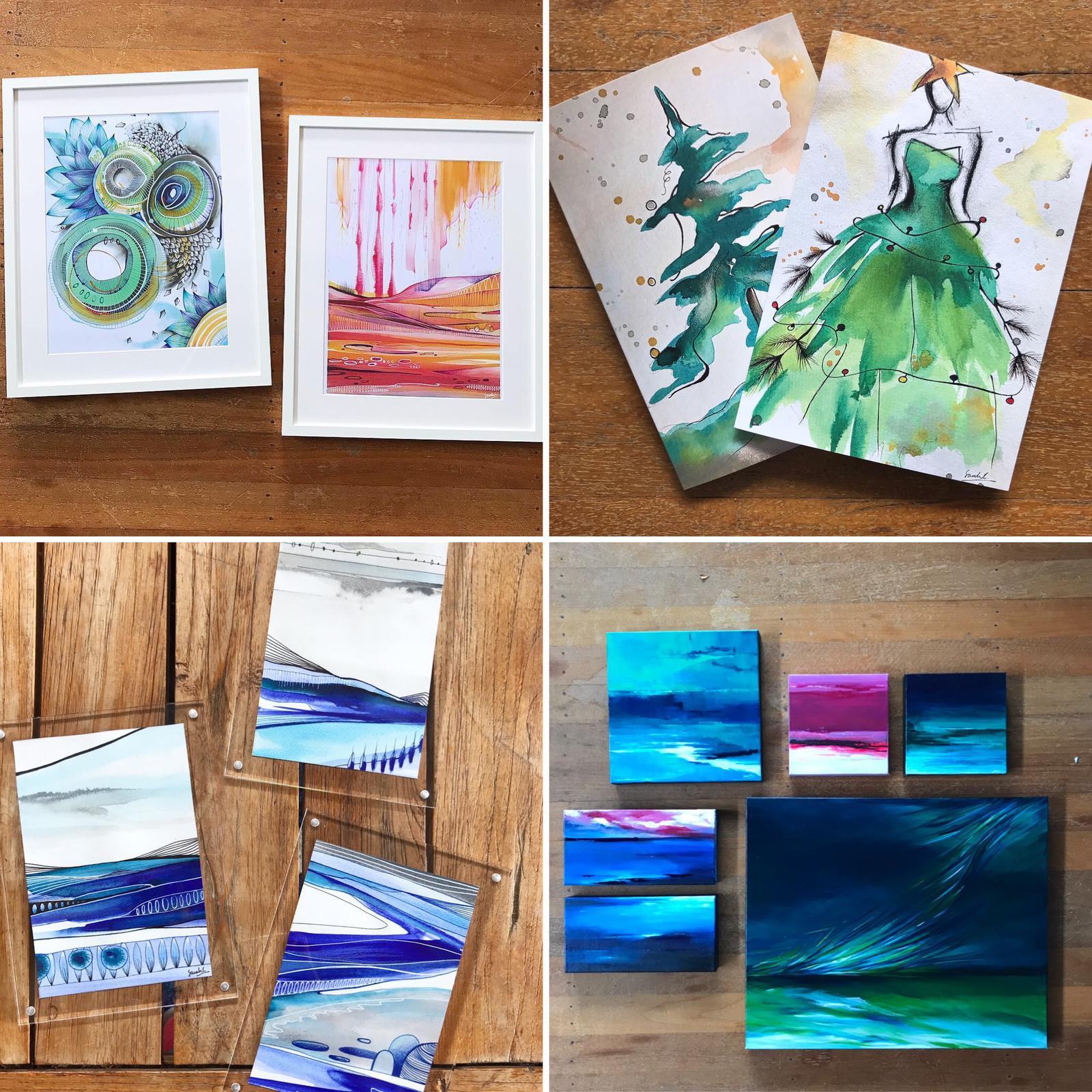 Cards and canvas