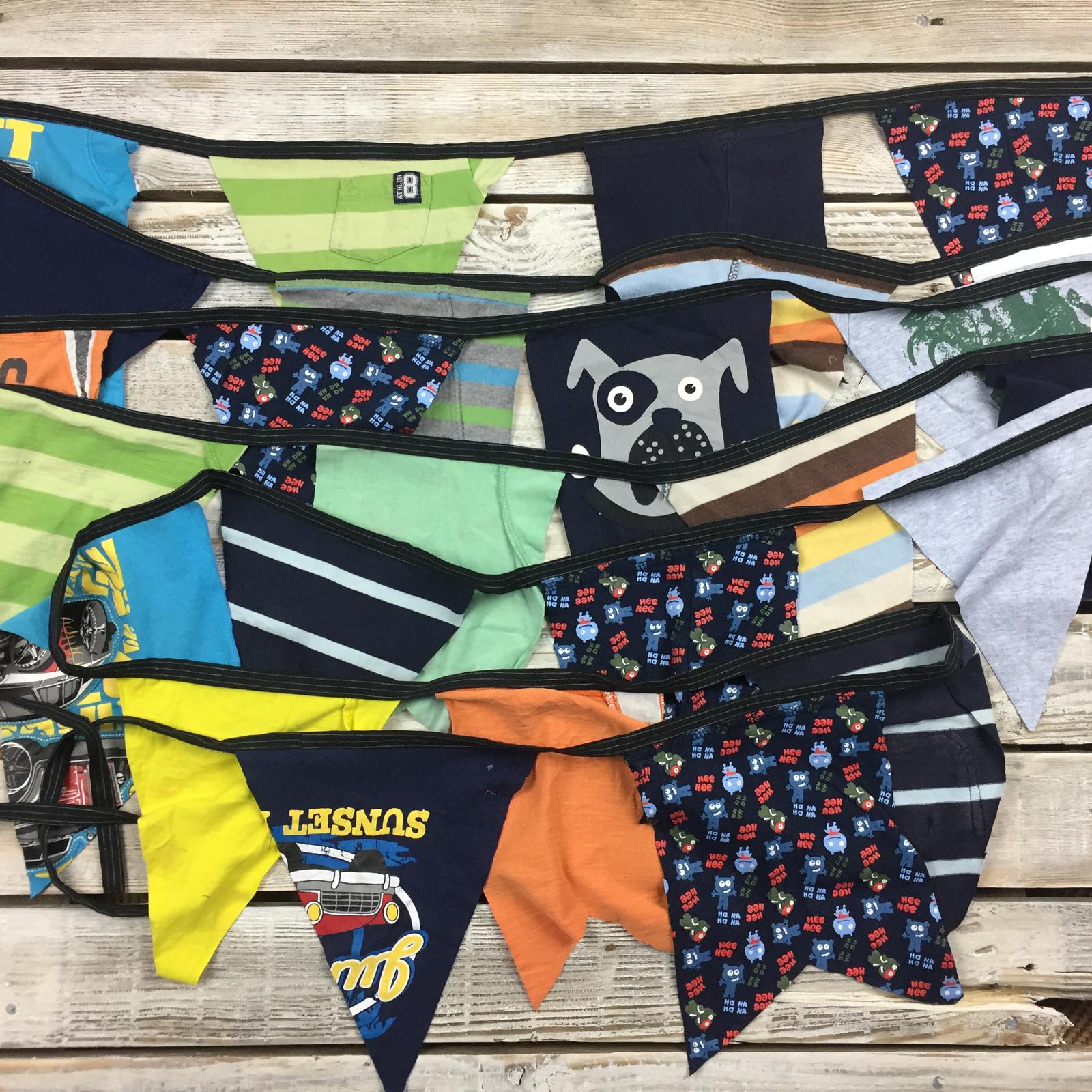 Recycled T-shirt Bunting