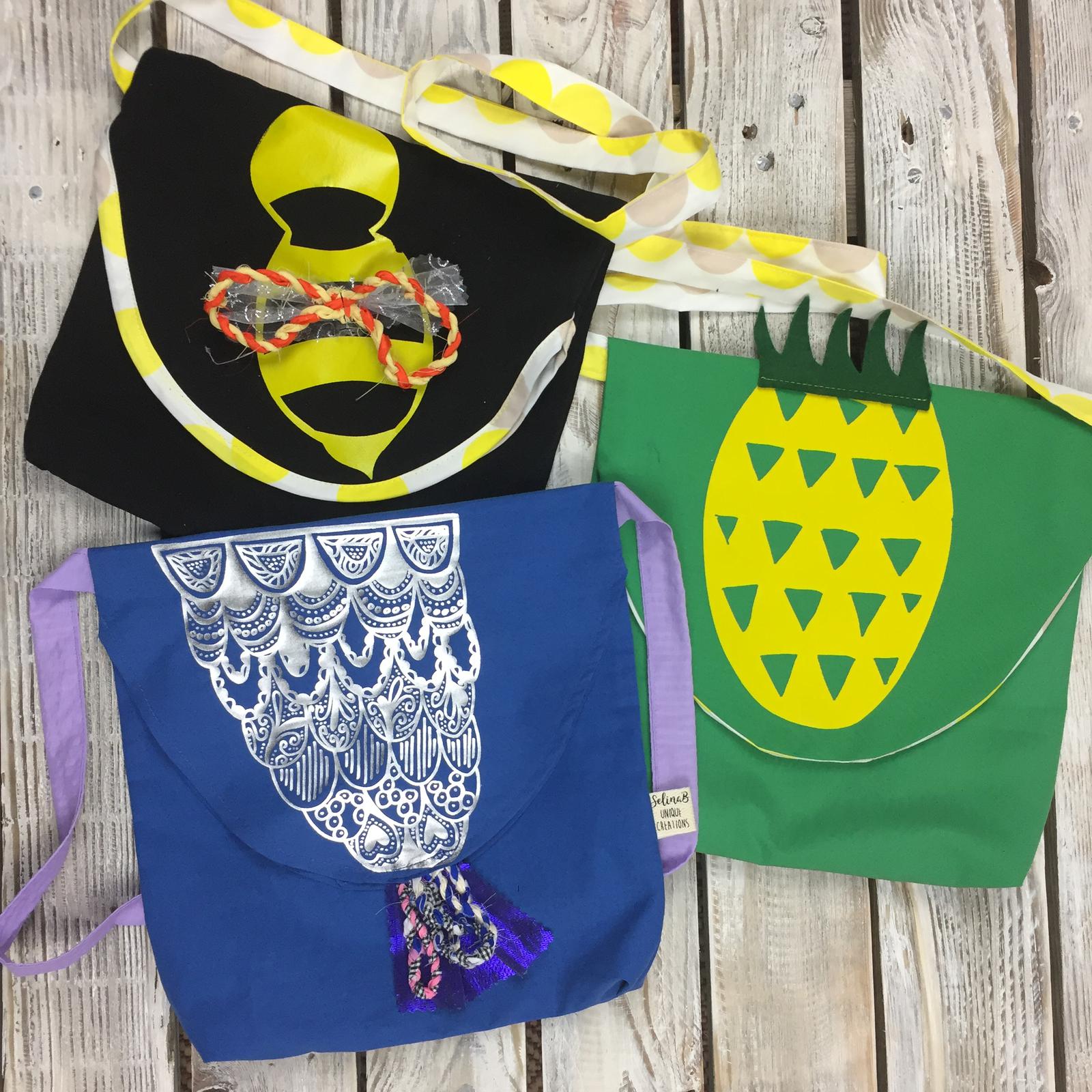 Custom printed hand bags