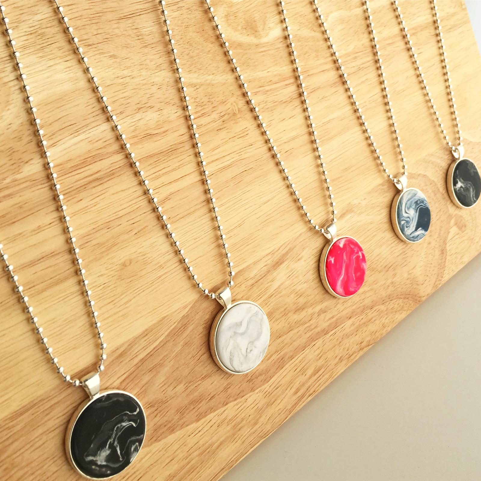 Polymer Clay Pendant Necklaces