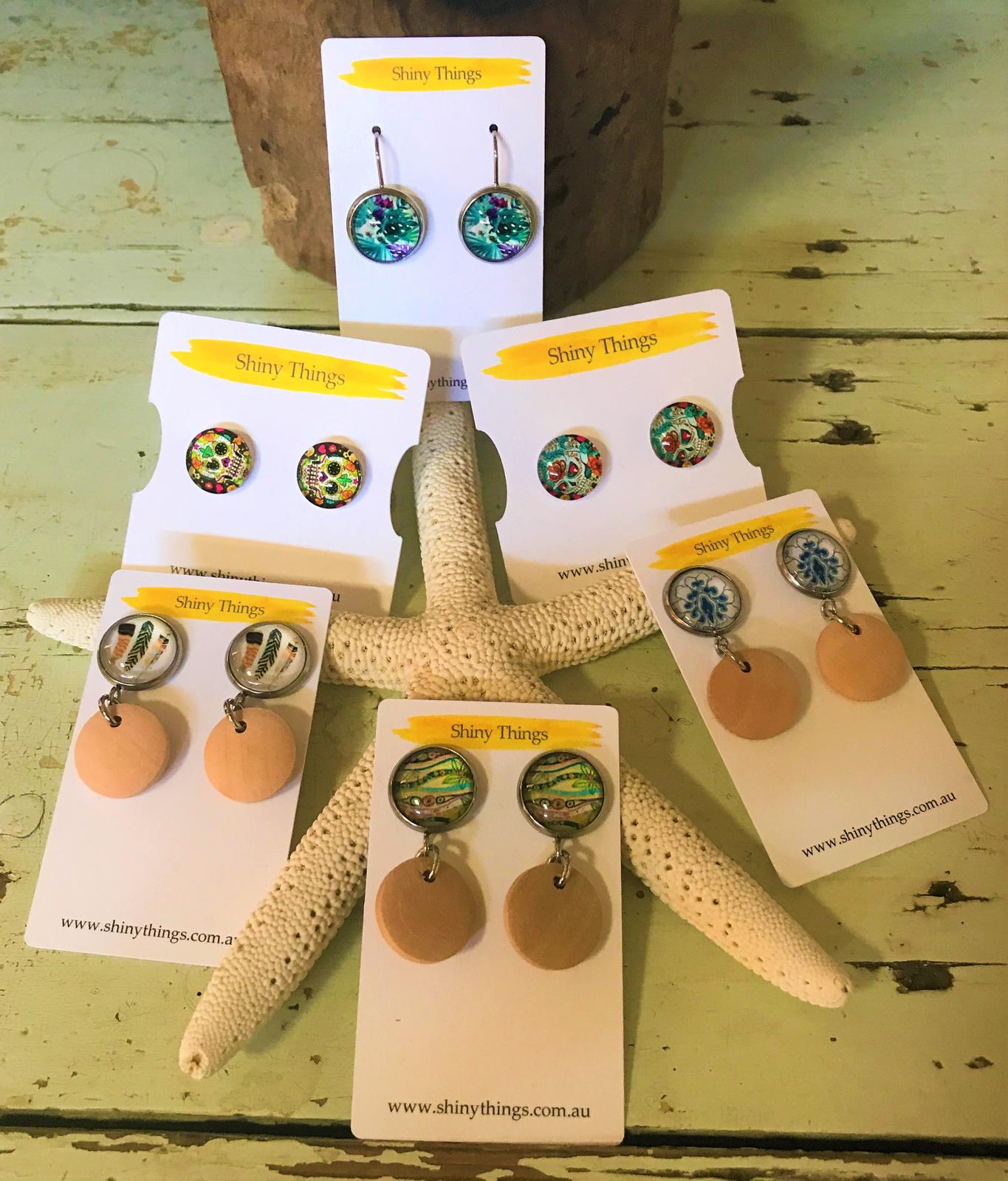 Earrings and cufflinks
