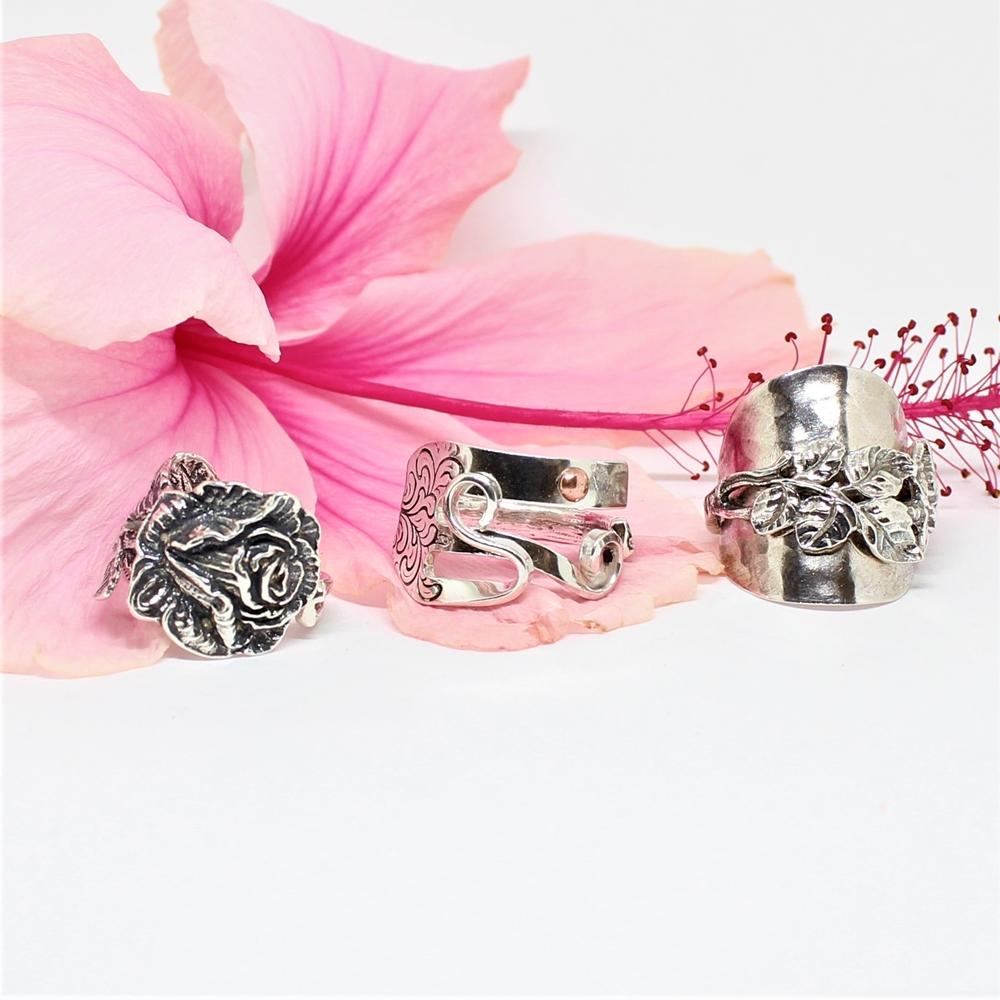 Sterling Silver Spoon Rings