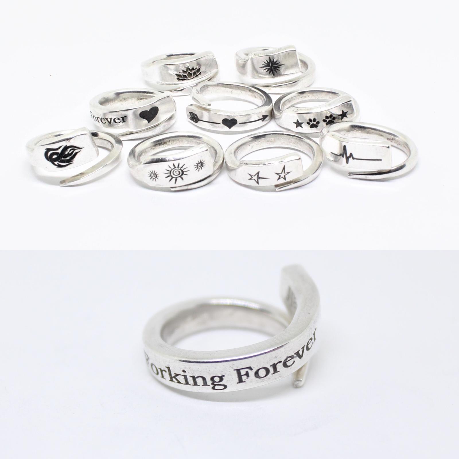Sterling Silver Fork Prong rings