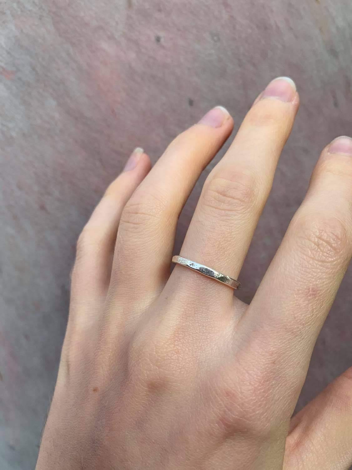 Sterling Silver Rustic Band