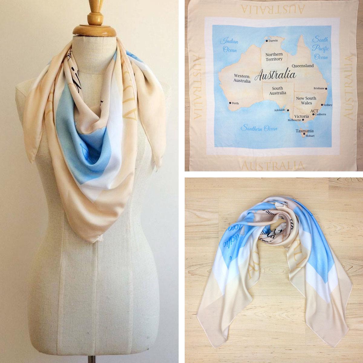 Map of Australia Scarf