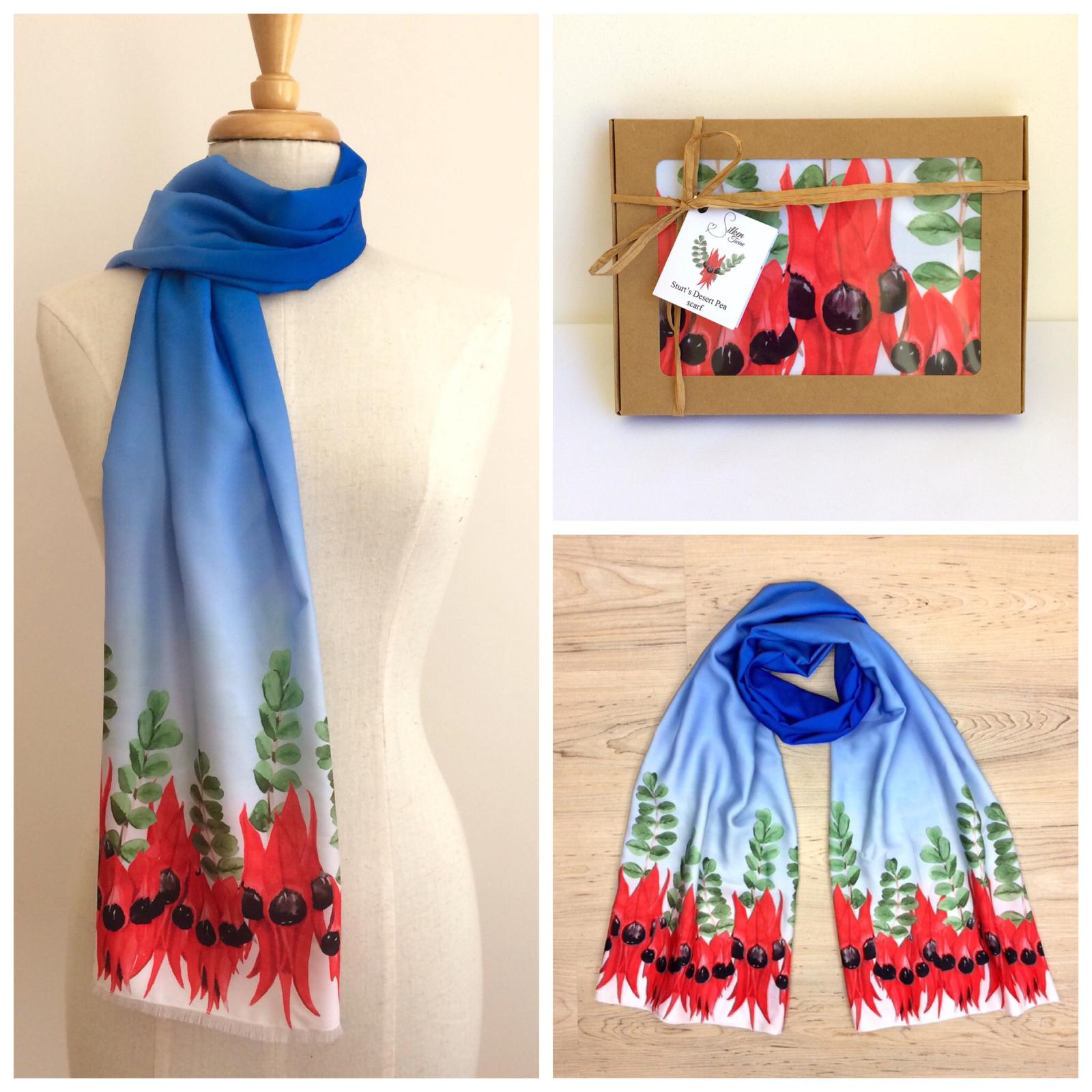 Sturt's Desert Pea Scarf