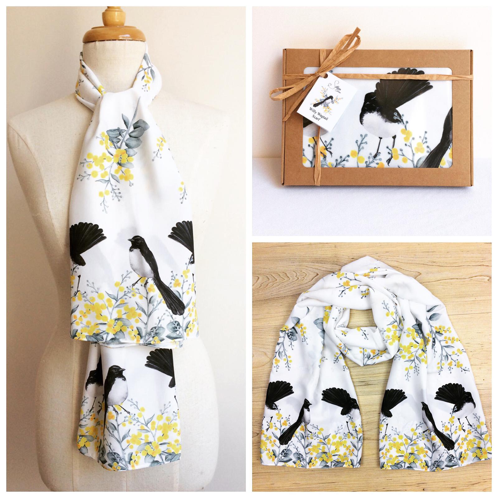 Willy Wagtail Scarf