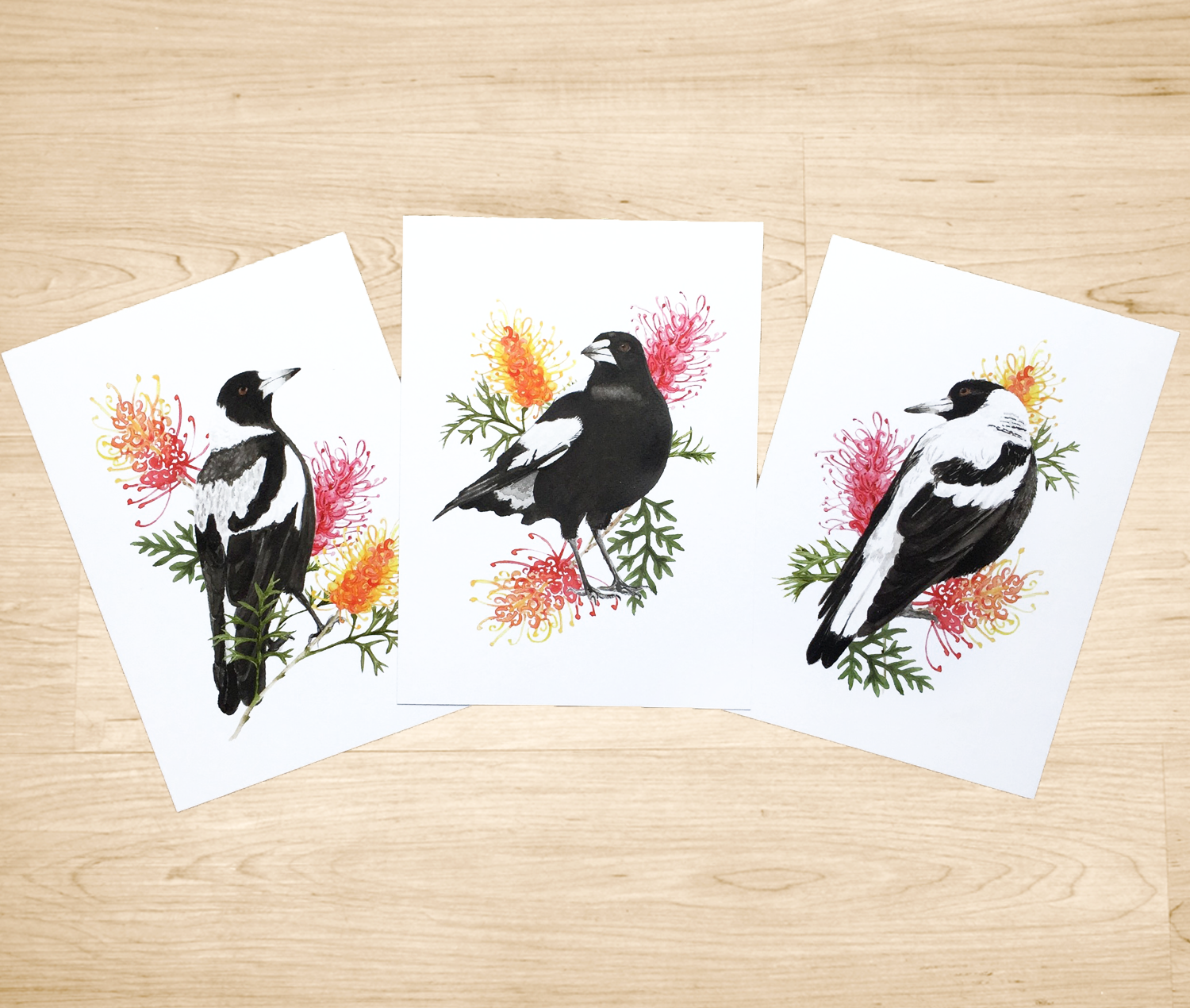 Magpie art prints