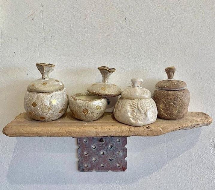 Organic Lip Balm in Ceramic Pot