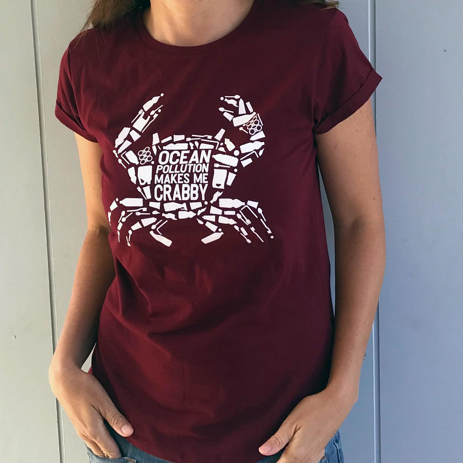 Ocean Pollution Makes Me Crabby - 100% recycled & ethically made T-shirts