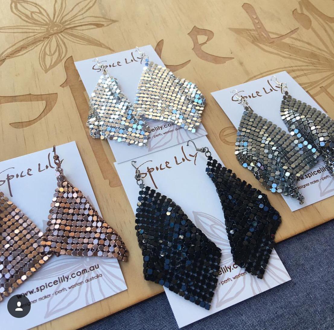 Mesh earrings!