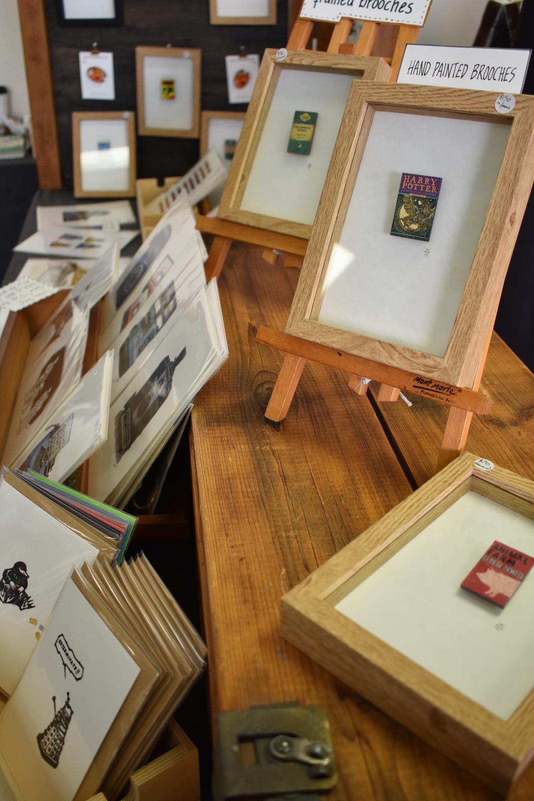 Framed Brooches & Stall