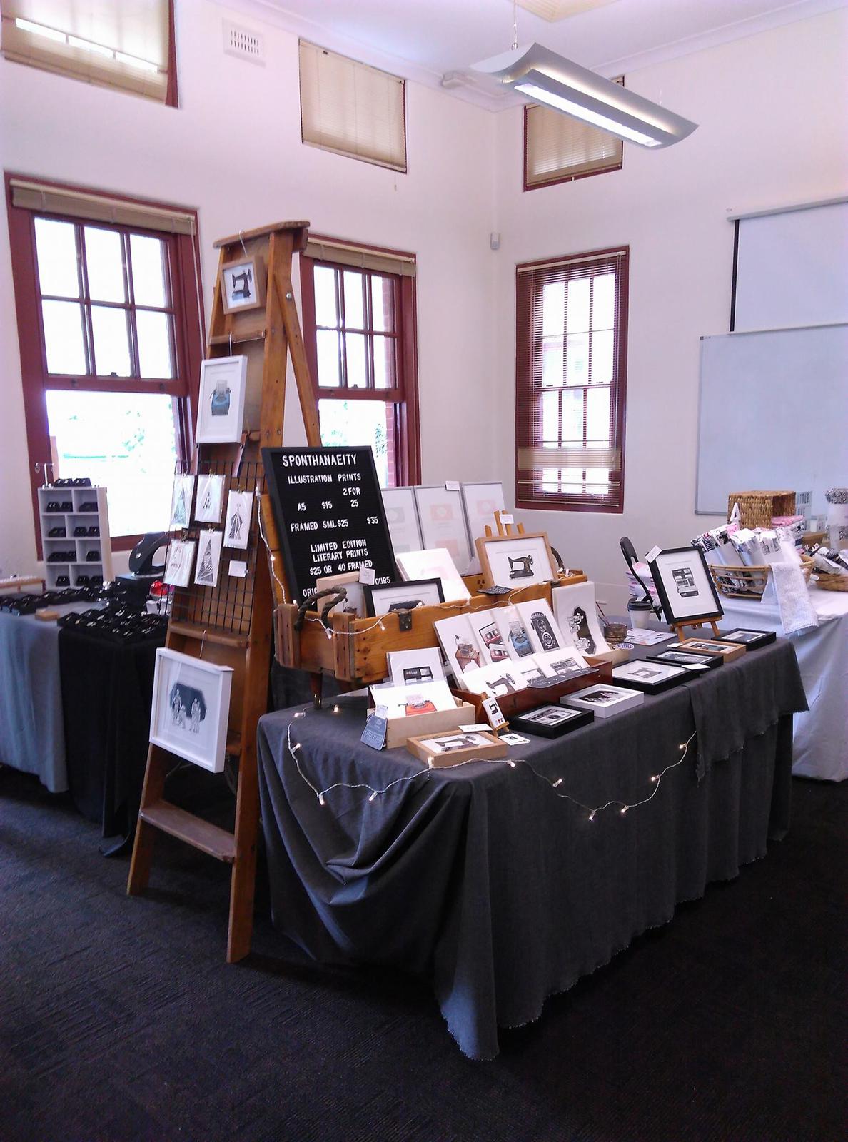 Stall Display at Perth Maker's Market