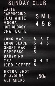 Sunday Club Coffee