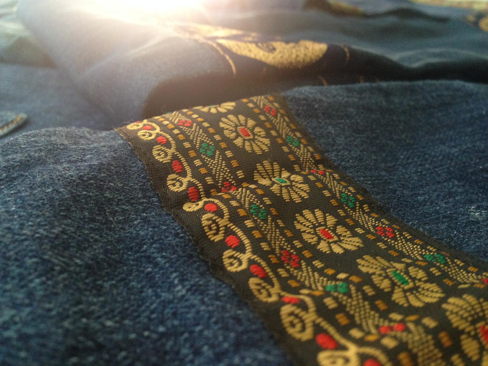 Upcycled Cuff Details