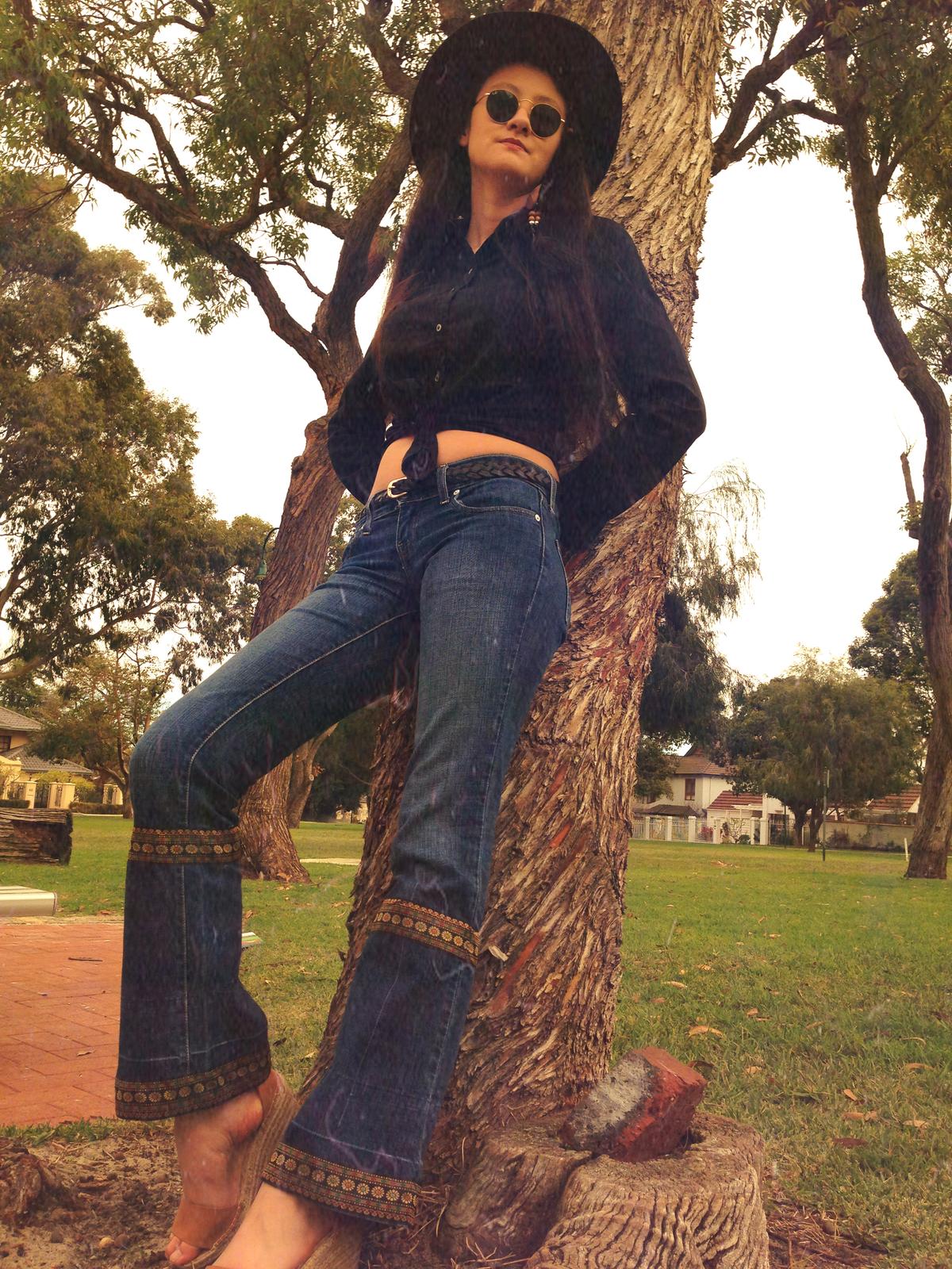 Upcycled Boho Bootcuts