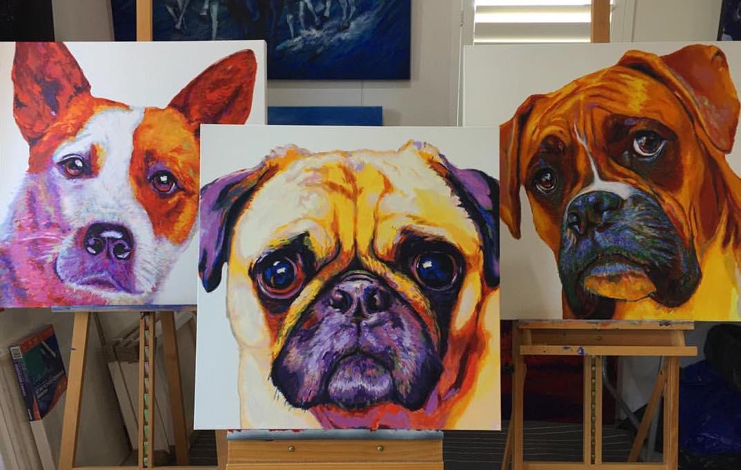 Dog portraits by Suzie Brown