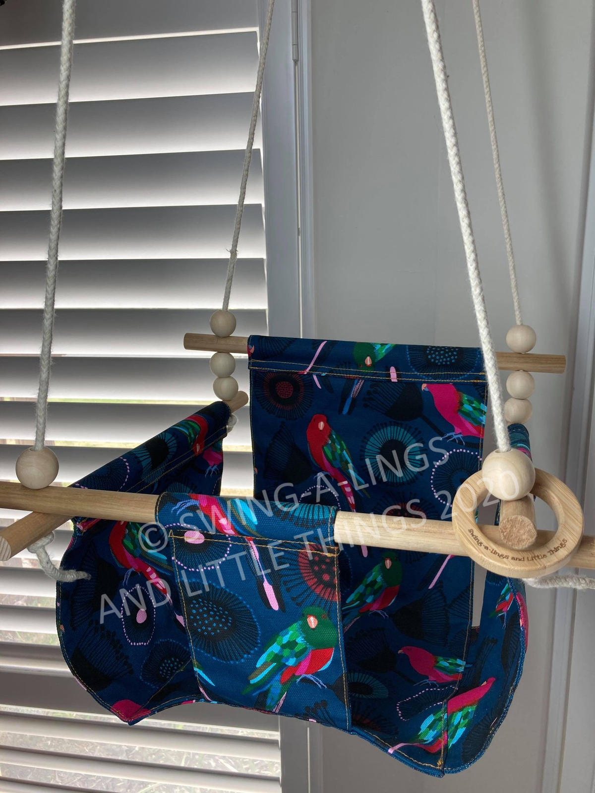 Pink Parrots Swing-a-ling
