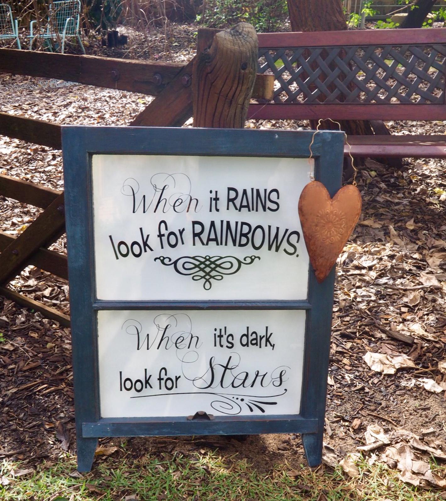 When it rains look for rainbows