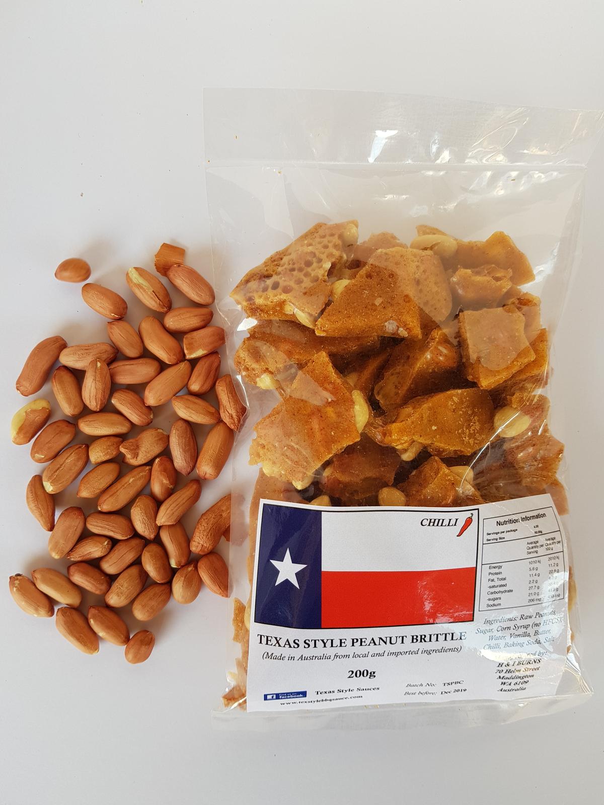 Texas style peanut brittle