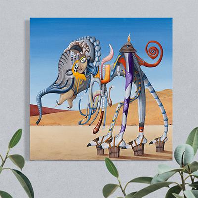 Large canvas print - 'Wayward thinking - a boy with a dream' by Jem Ham