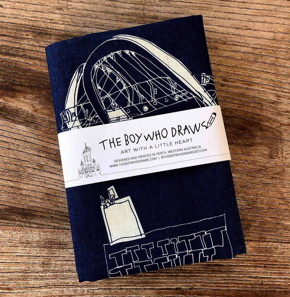 Perth Tea Towel By The Boy Who Draws