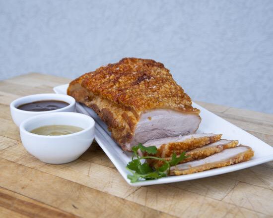 Roast pork belly