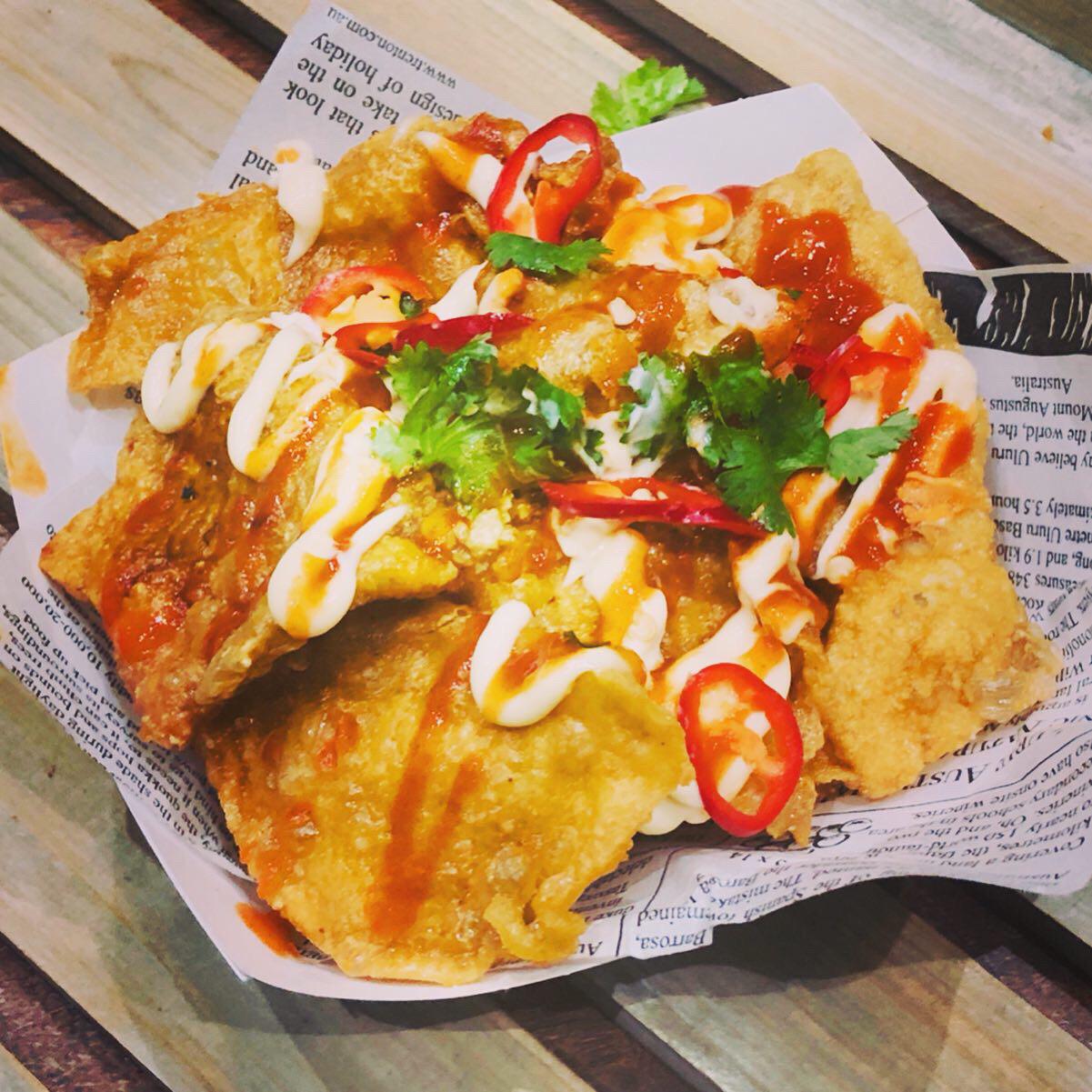 Crispy chicken skin