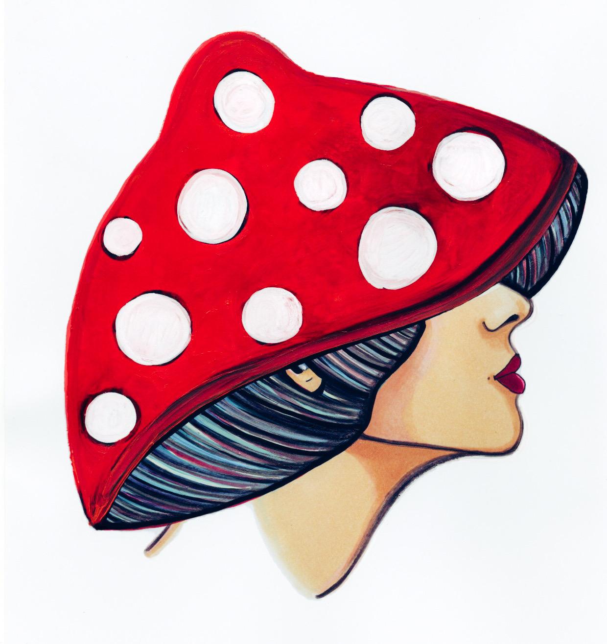 Mushroom lady 1 - print