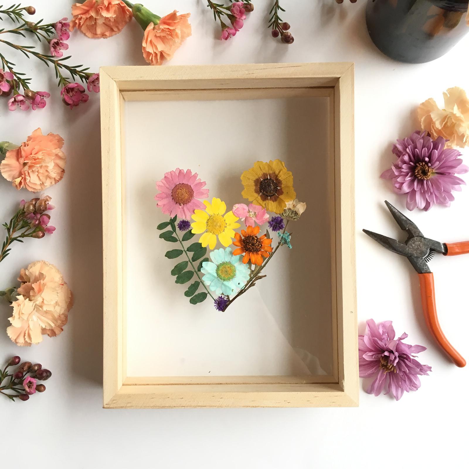 Heart Shaped Floral Frame