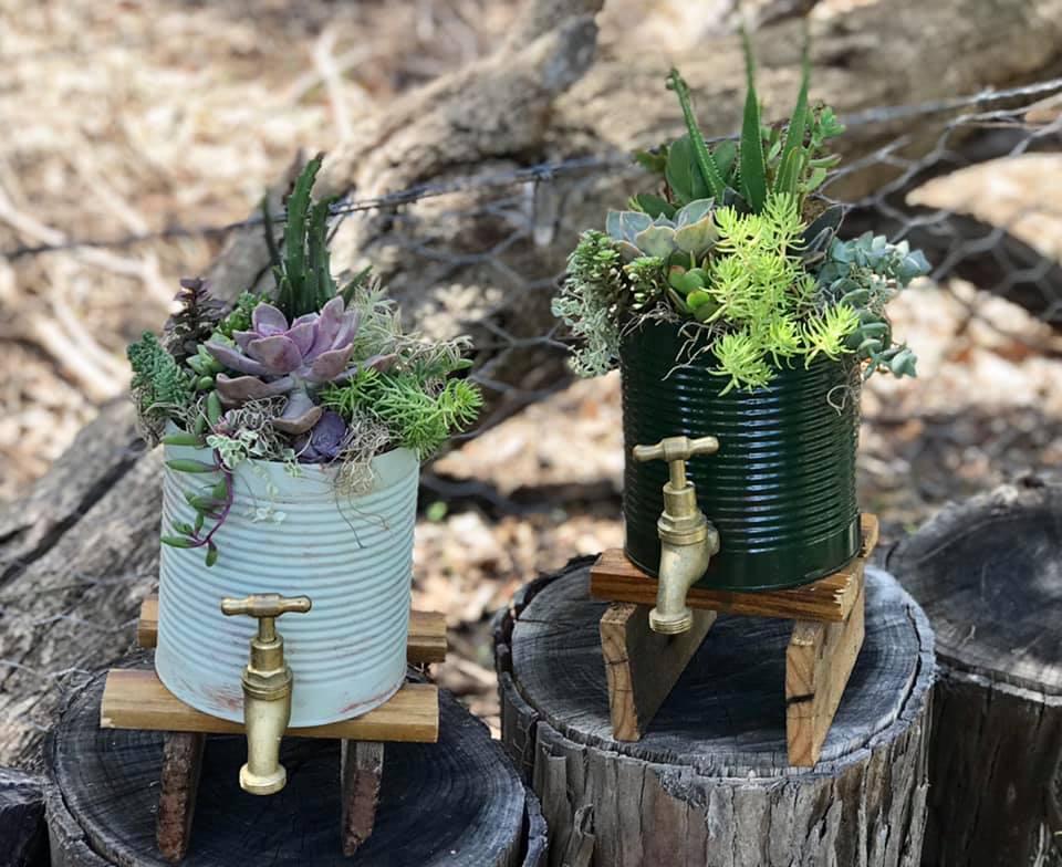 Mini Tank Stand planters