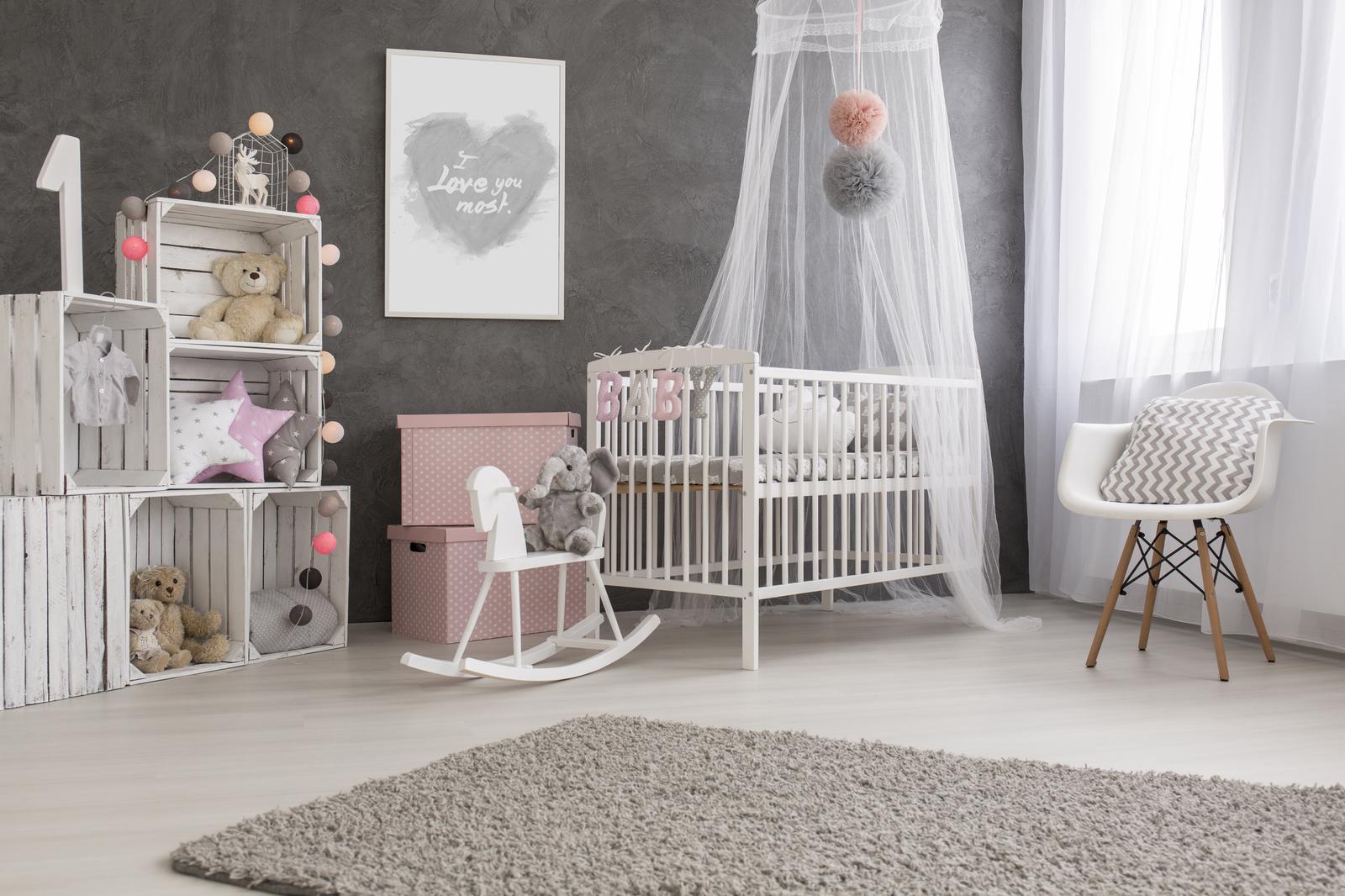 Love You Most Grey in Nursery
