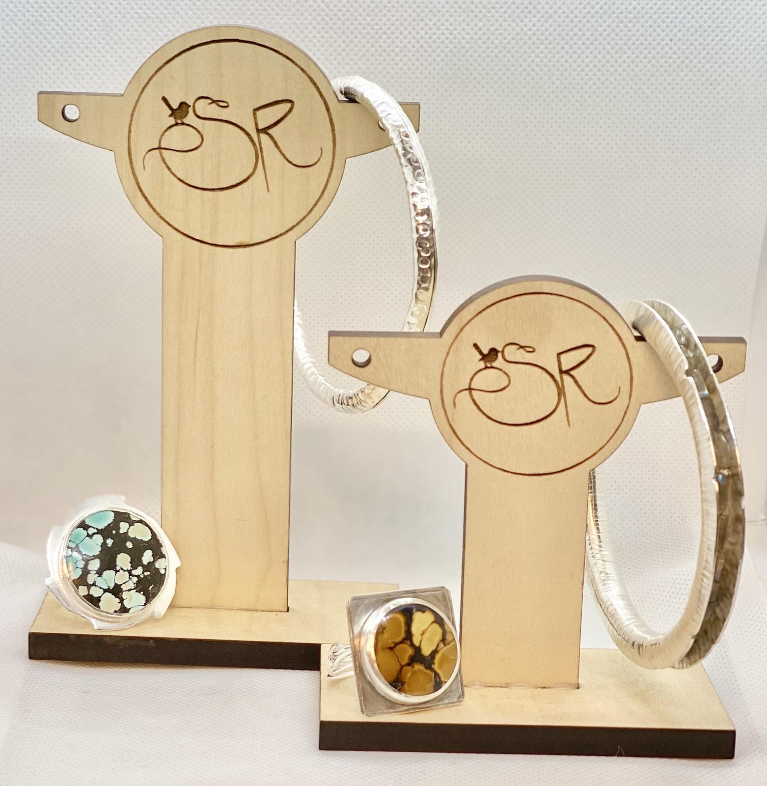 SR silver collection bangles