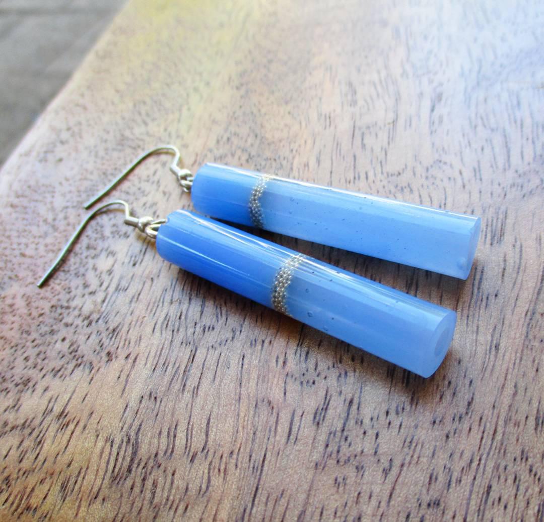 Eco resin earrings