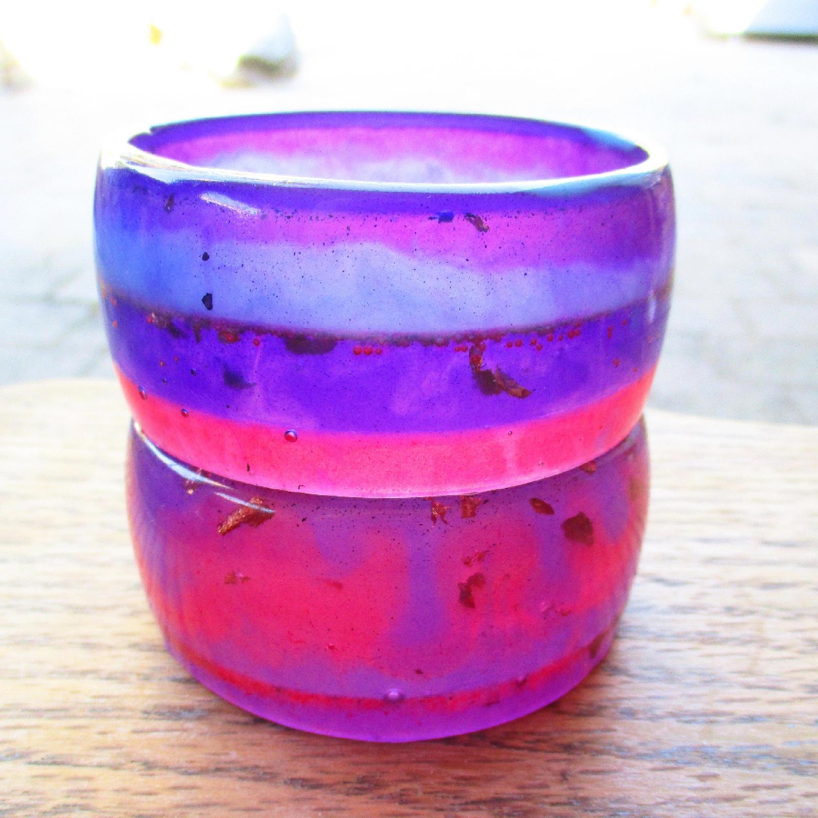 Eco resin bangle stack