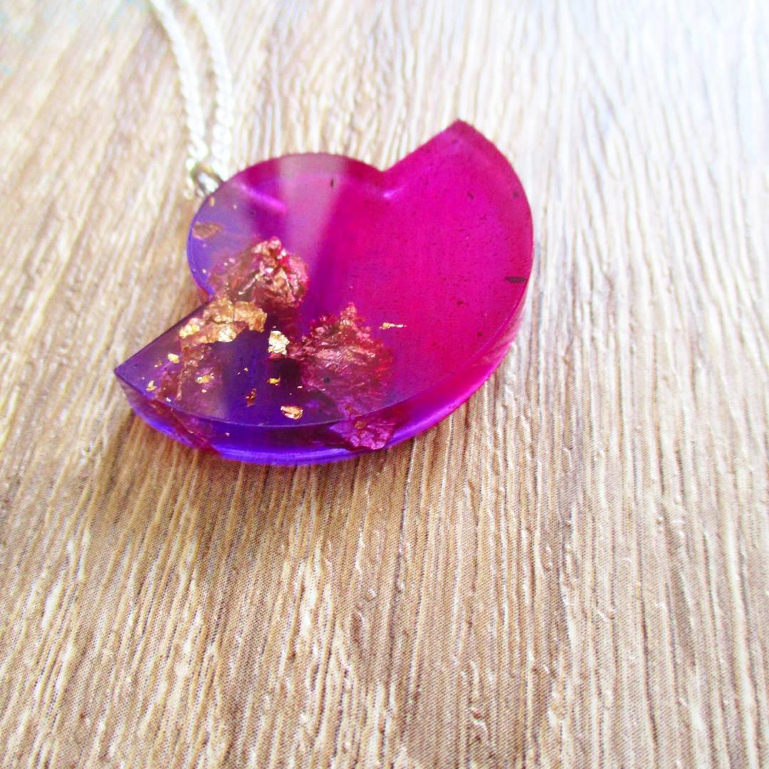 Eco resin crescent moon