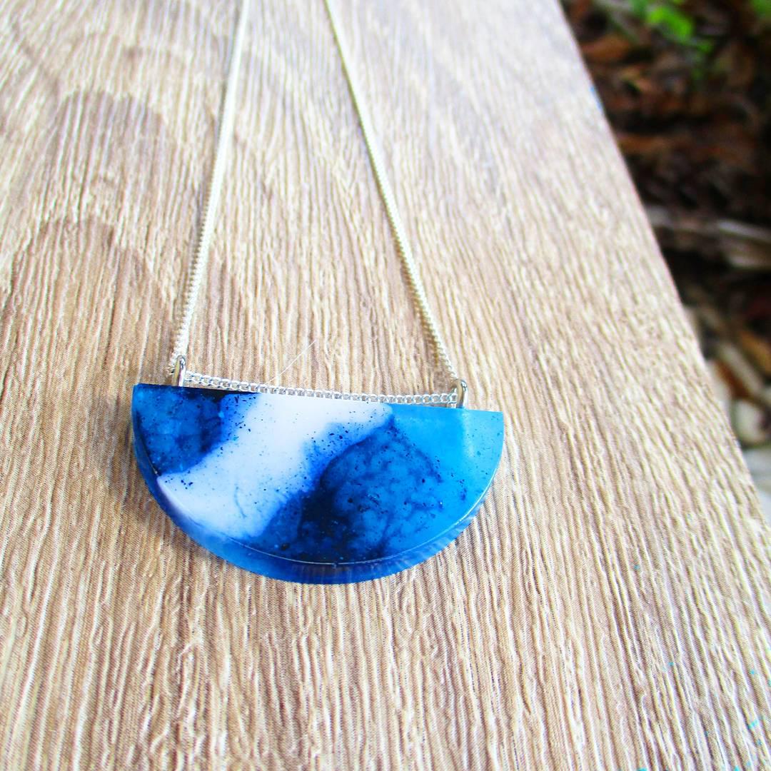 Half moon eco pendant