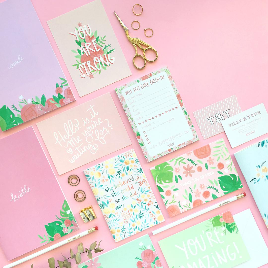 All of our stationery products are printed on recycled paper!