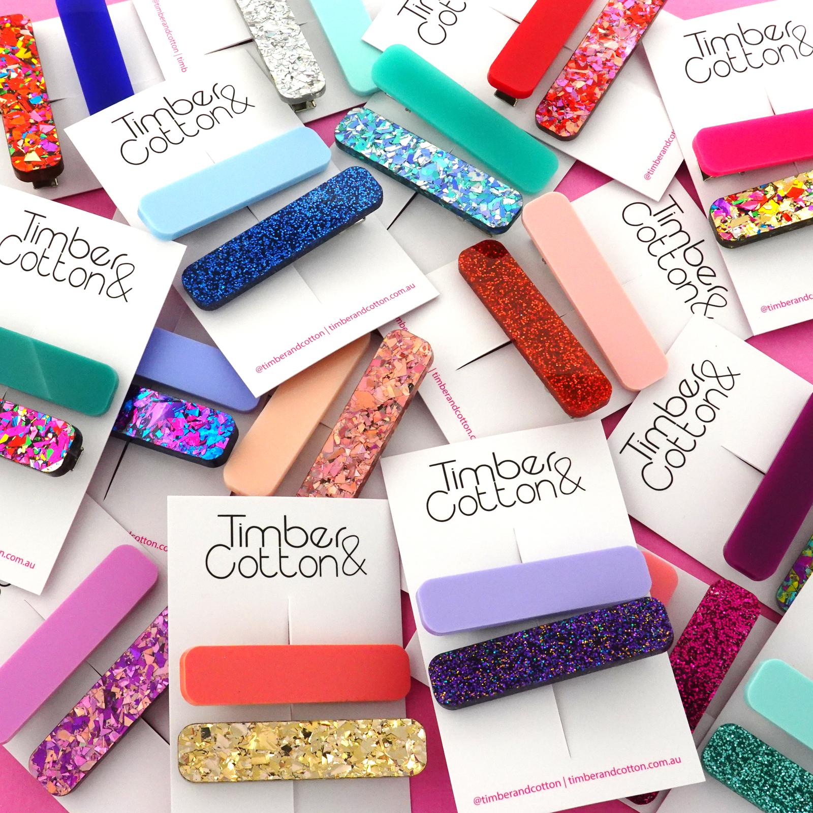 Timber & Cotton Hair Clip Collection