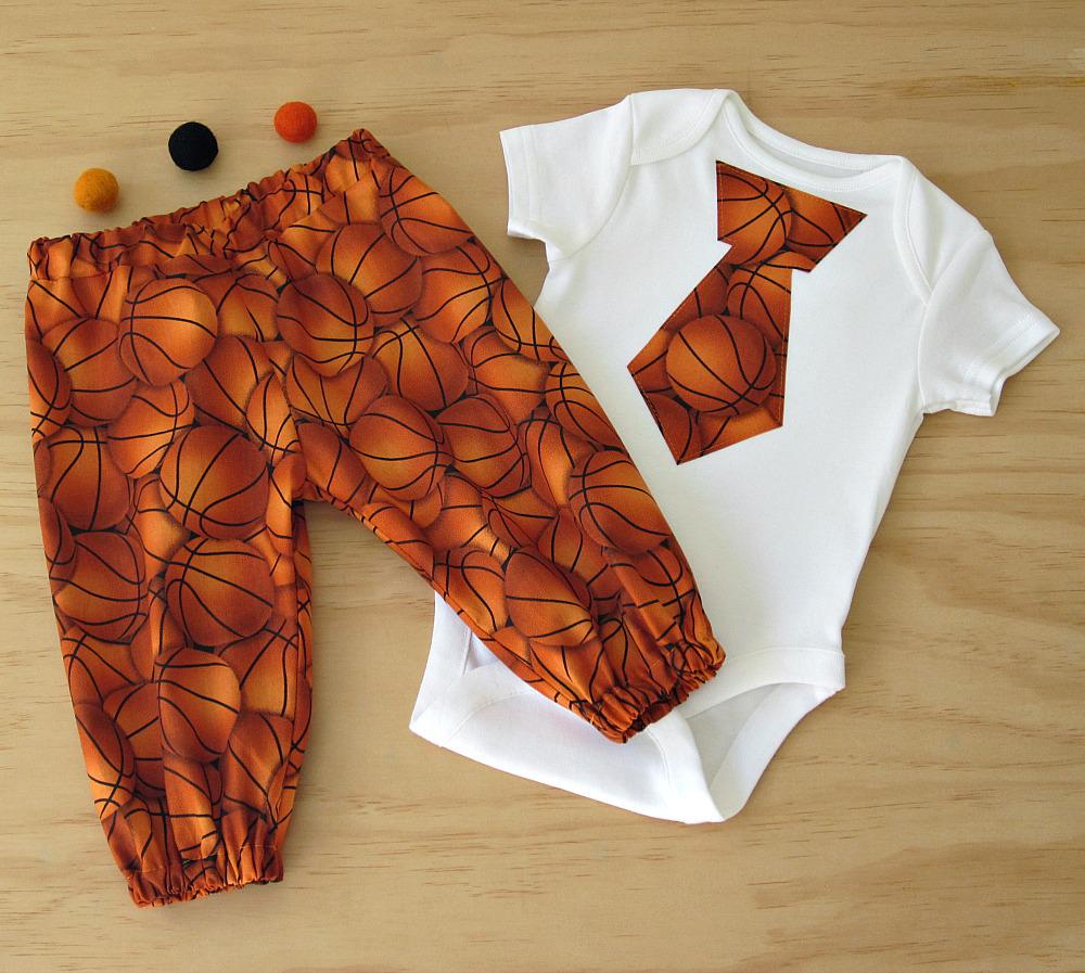 Boys Basket themed clothing set.