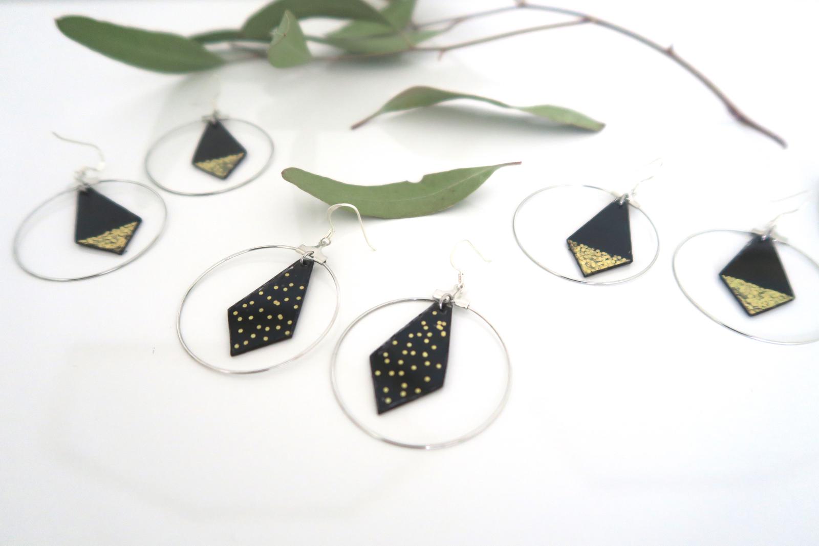Upcycled CD Earrings