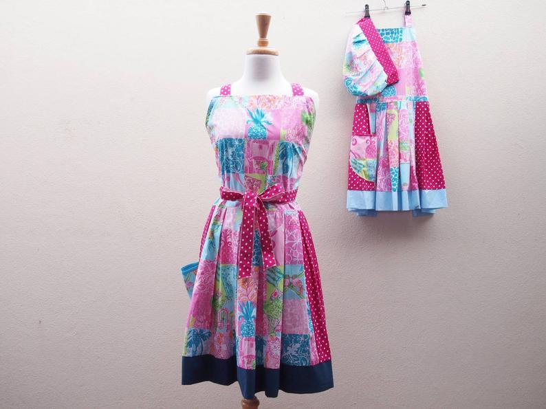Mummy and Me apron set