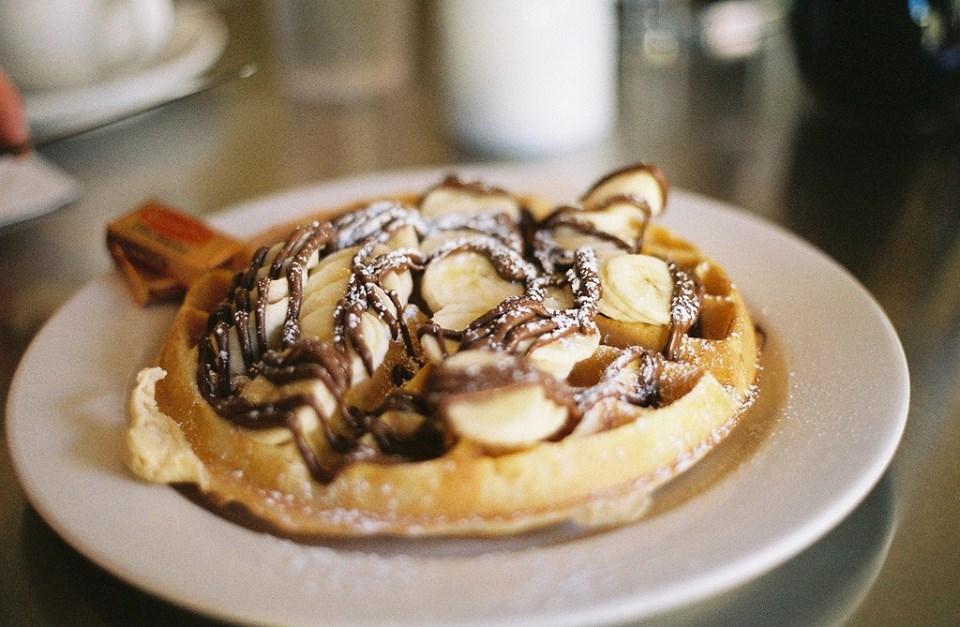 Nutella and Banana Waffle