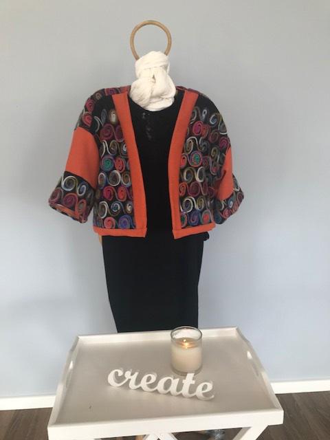 Orange wool jackets