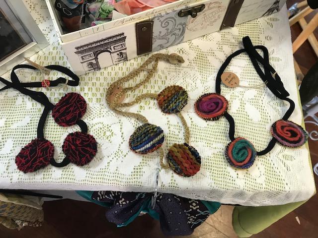 Fabric necklaces