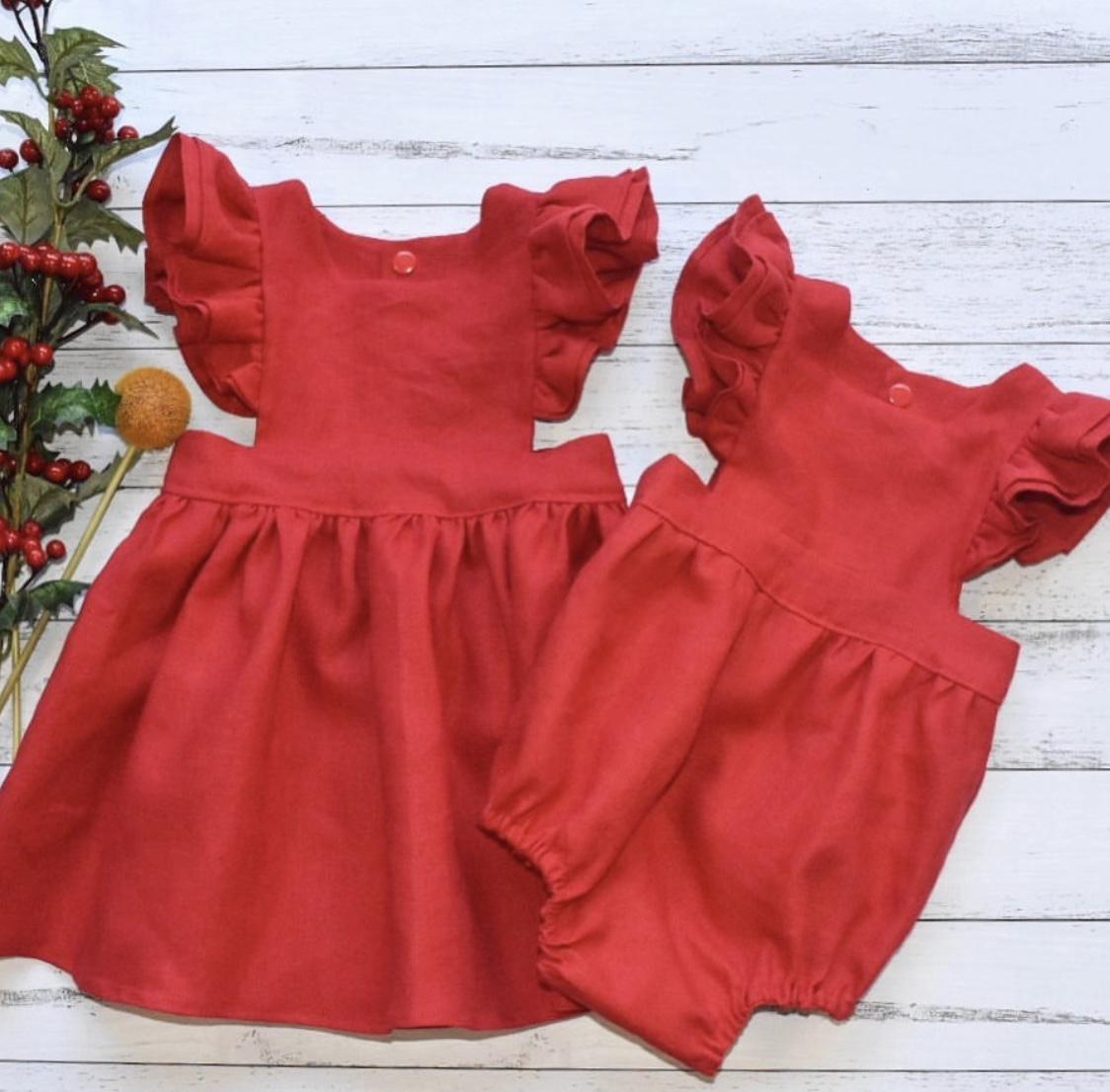 100% linen dress/romper