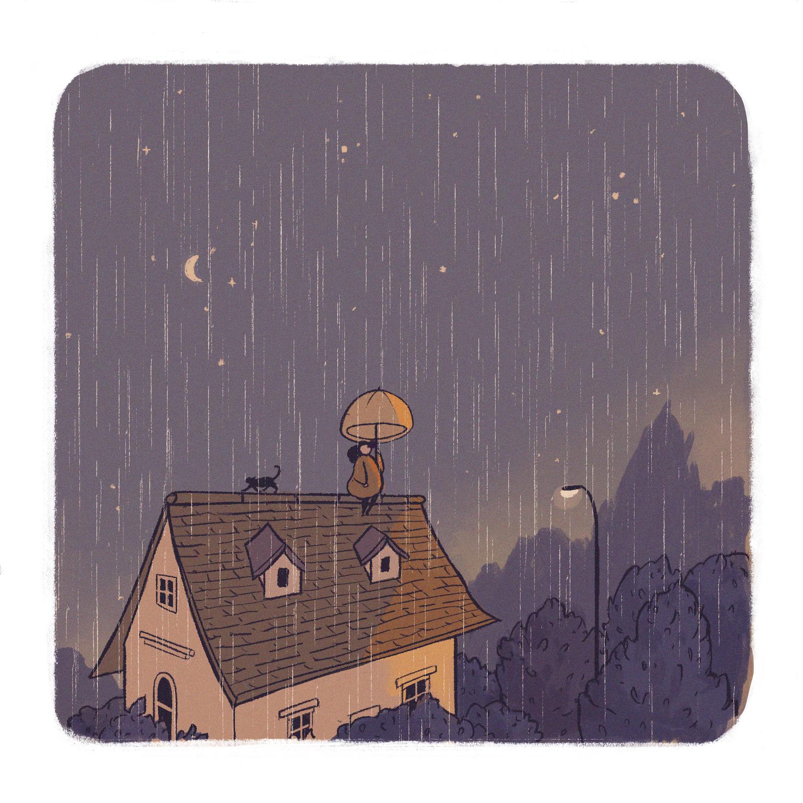 Rain at Golden Hour
