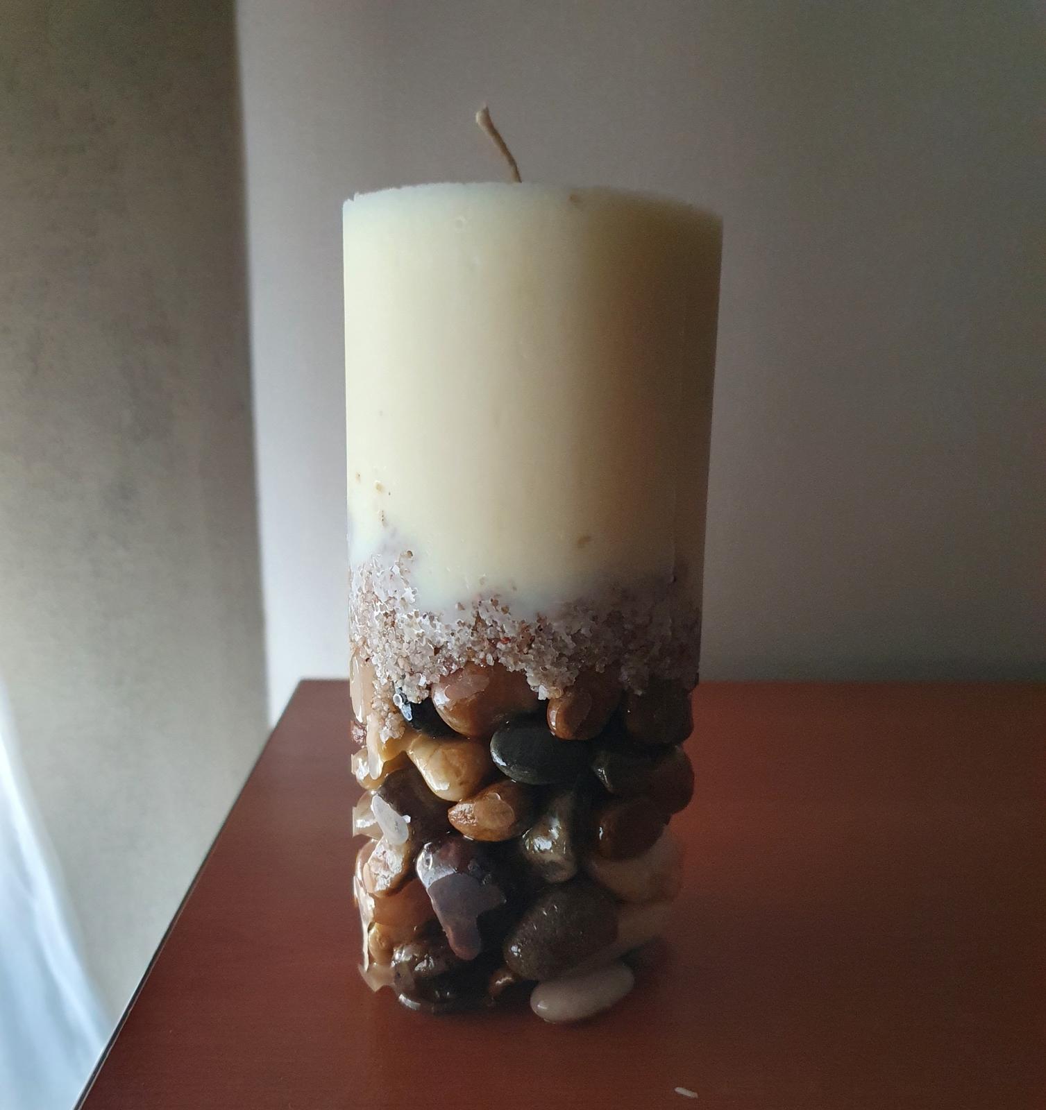 Stone based candle